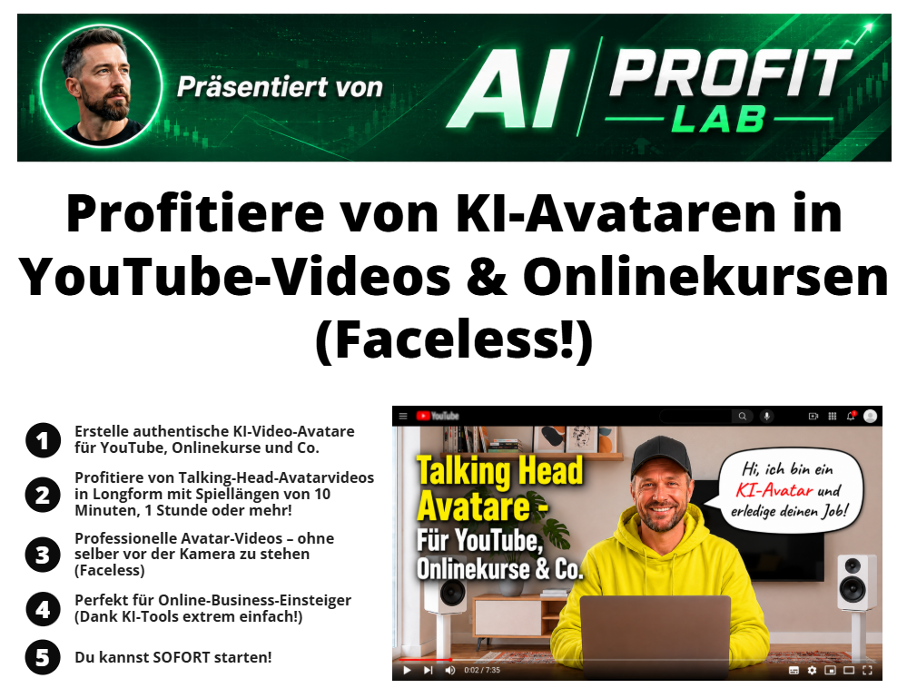 Screenshot Verkaufsseite